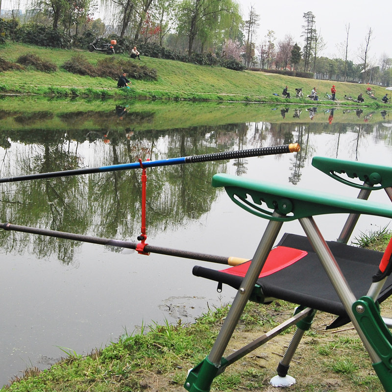 空钩悟道炮台后挂天线 防脱防滑铝合金竿挂架杆鱼竿炮台支架后挂