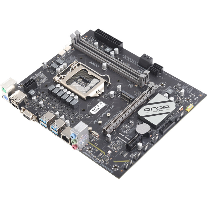 昂达lga1200卡带网卡千兆cpu10代支持h470m接口主板