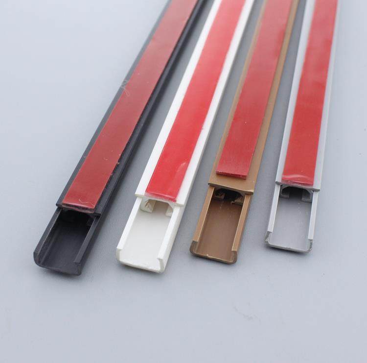 自粘pvc线槽明装固定神器明线塑料美化电线配线槽