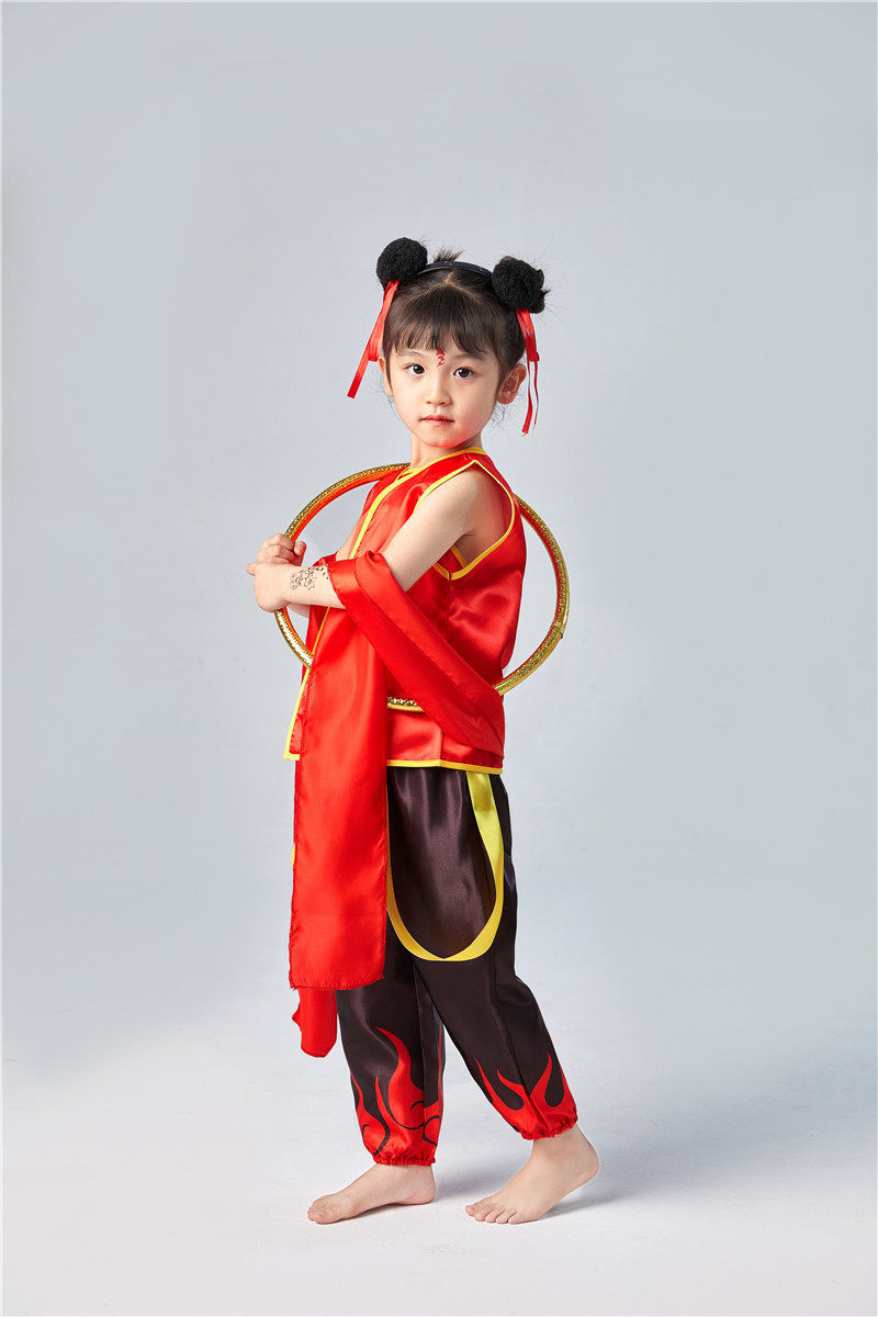 cos哪咤魔童降世同款衣服动漫哪吒男女女童民族服装