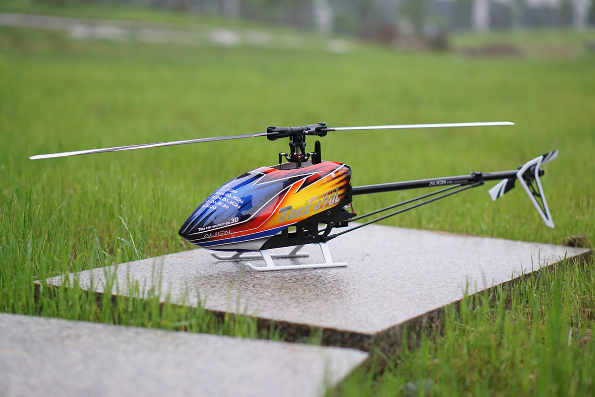 亚拓alignt-rex470l通道遥控航模直升机抖音燃油直升机