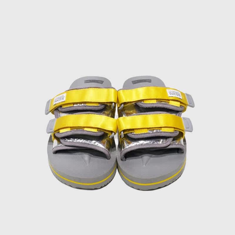 日本运动休闲凉鞋品牌suicoke "moto-veu3" 男款黄色拖鞋