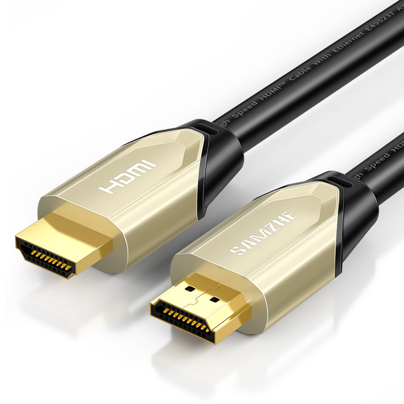 山泽premium认证4k高清hdmi2.0版3d数据线电脑hdmi线