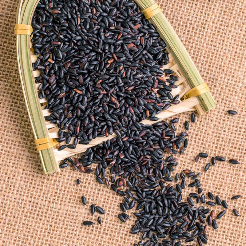 泰皇 泰国原装进口黑糯米紫米甜点黑米血糯米100斤50kg