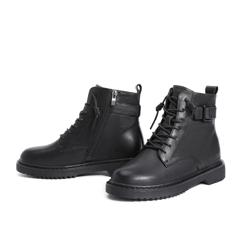森达2020冬季新款时尚机车户外潮流马丁靴