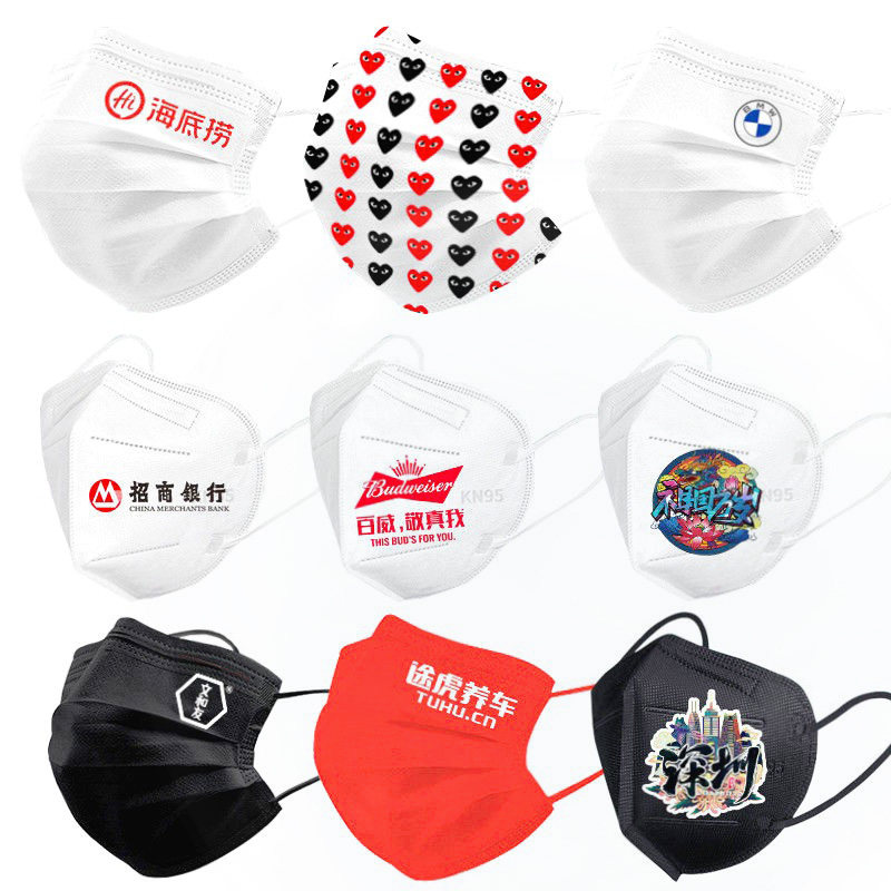 口罩定制logo图案文字广告一次性高端中国国风口罩