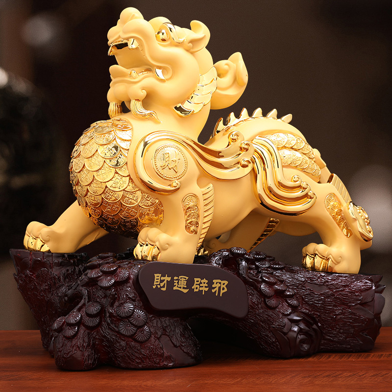 招财貔貅摆件聚财旺财家居办公室客厅玄关酒柜摆件