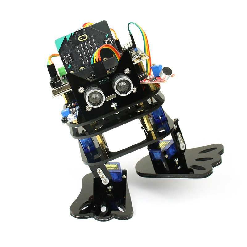 microbit开发板扩展板双足步行舞蹈机器人steam创客开发板