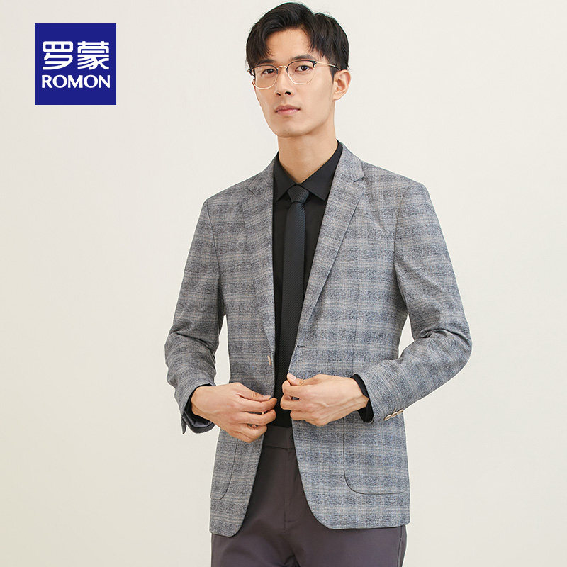 断码清仓罗蒙休闲西服春季职业单西外套中青年西服