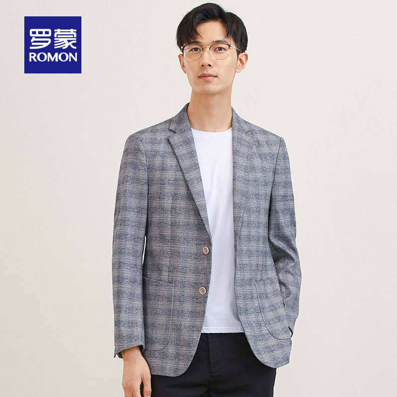 断码清仓罗蒙休闲西服春季职业单西外套中青年西服