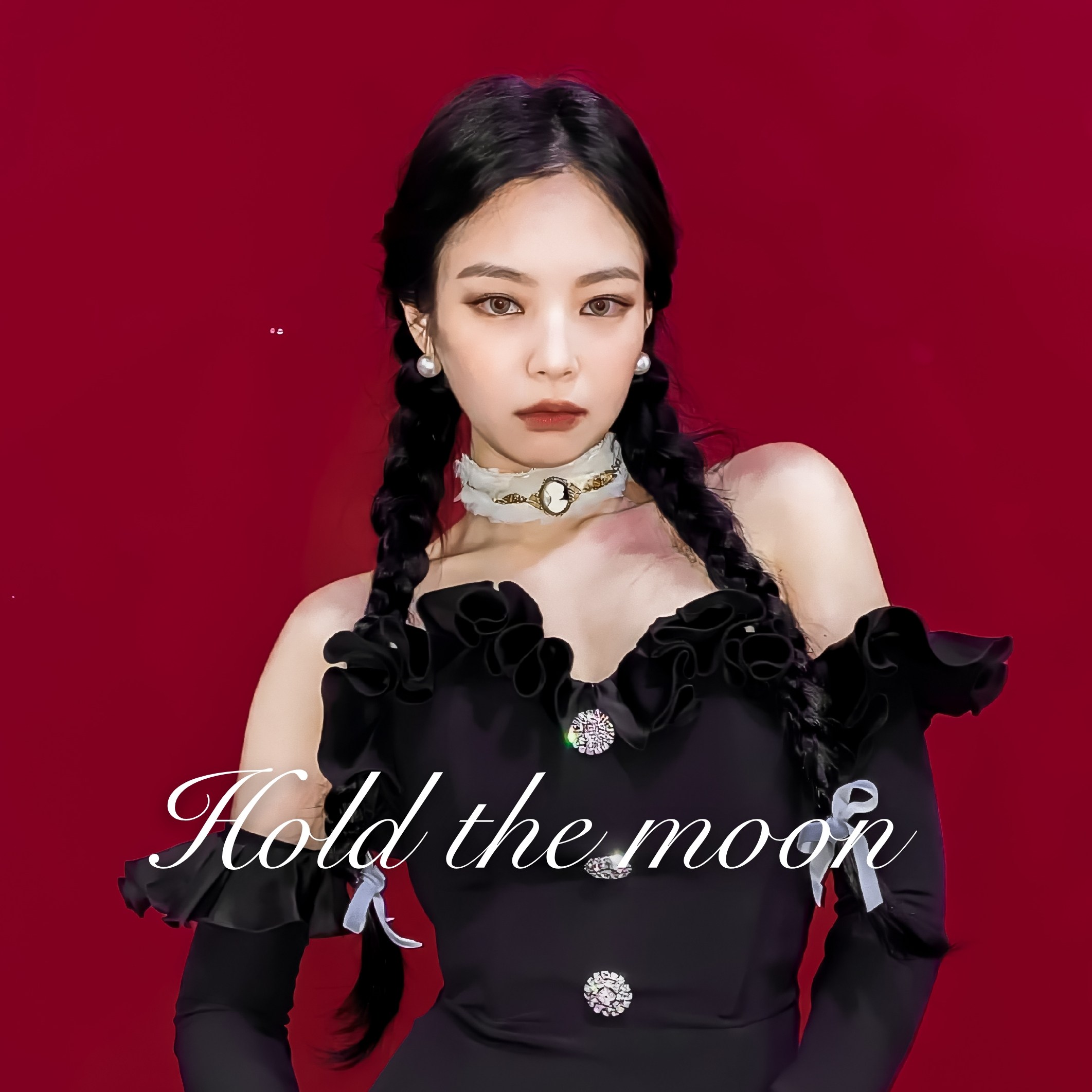 金智妮同款jennieblackpink女团简约气质珍珠银针耳环耳环