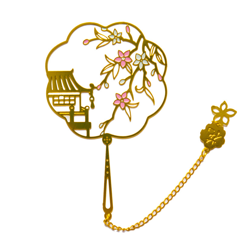 小清新出国礼品国风中国古典文艺4枚书签金属书签