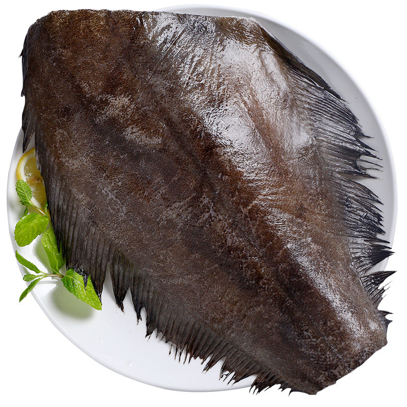 鲽鱼整条冷冻深海格陵兰去头内脏海鲜水产3斤鲽鱼