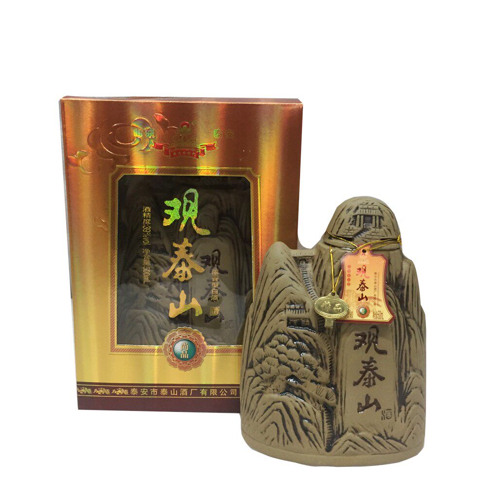 泰山白酒山东泰安观尚品39度浓香香型纯粮山形清酒