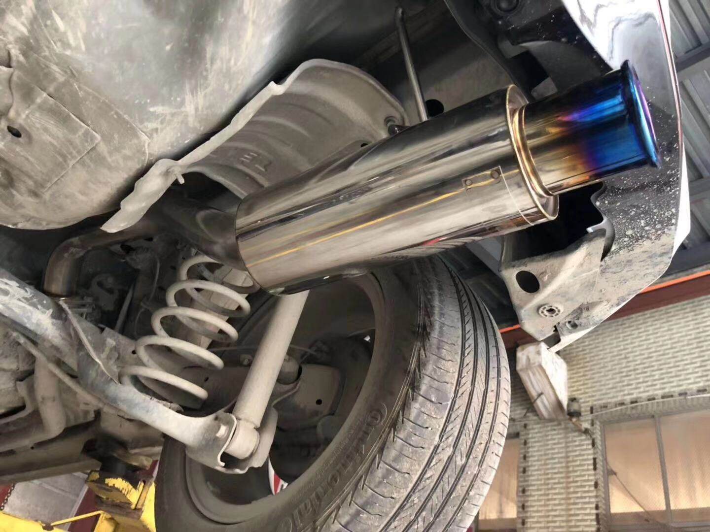 尾段水管kk车品新飞度飞度gk5排气直通改装排气管