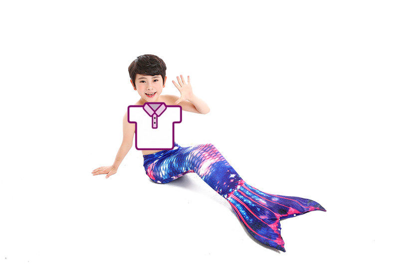 男生生的美人鱼尾巴男童男孩泳衣泳装服装衣服泳衣裤