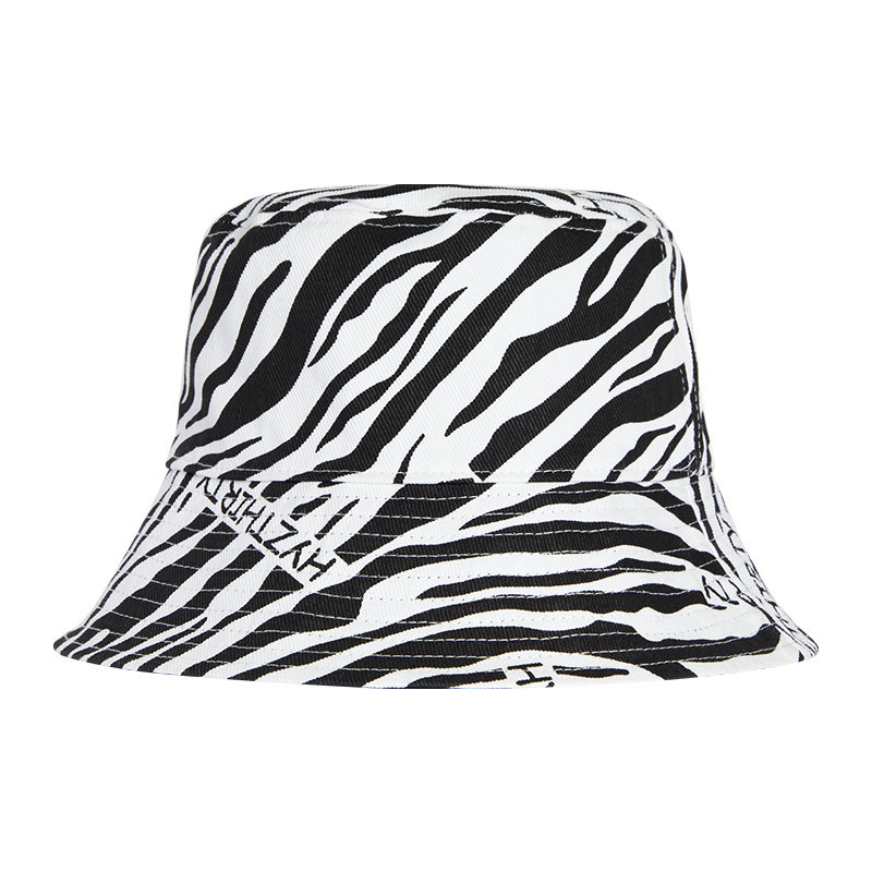 thegreenparty潮酷渔夫女士帽子豹纹休闲秋季个性潮酷盆帽子