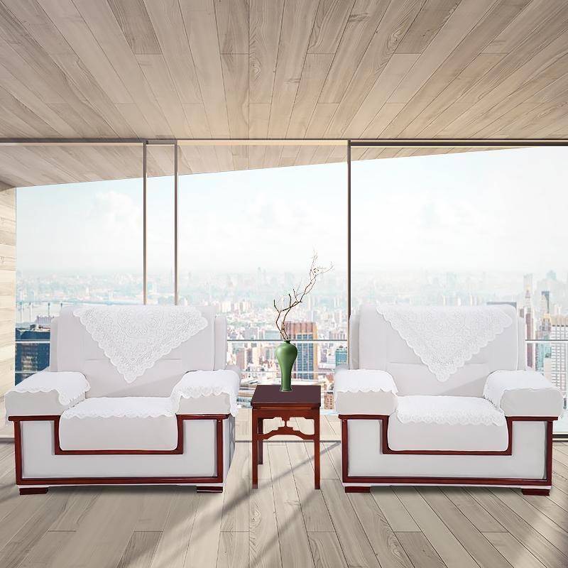 会议沙发办公室会客厅贵宾接待商务现代简约单人布艺沙发沙发