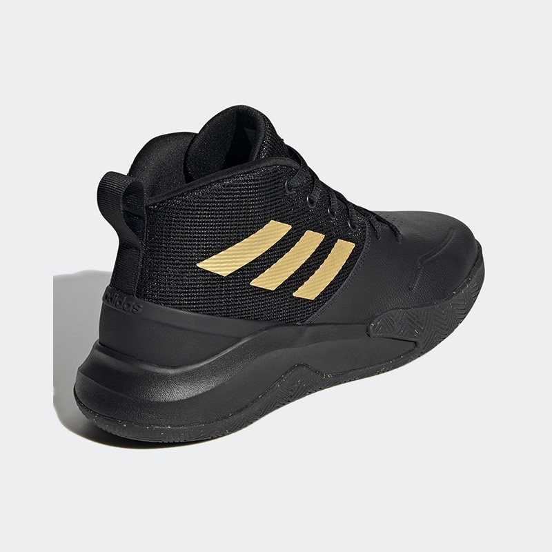 adidas阿迪达斯男鞋2021秋季新款黑金运动鞋缓震高帮篮篮球鞋