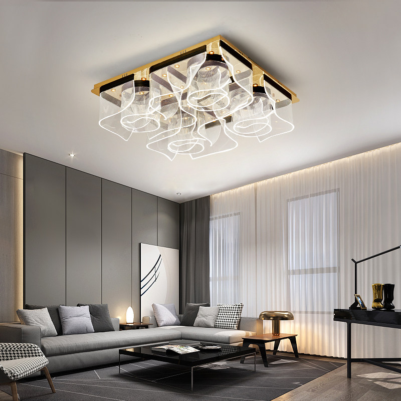 客厅大灯2020年新款轻奢吸顶灯现代简约光板创意艺术客厅吸顶灯