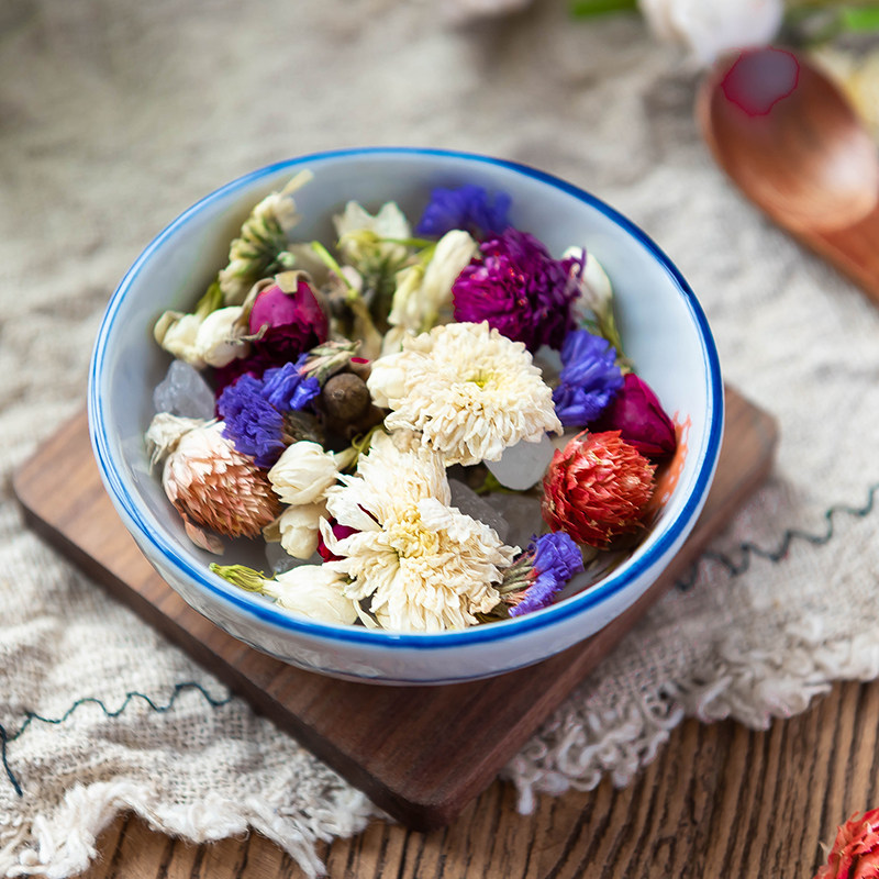 玫瑰花茶女人祛斑美容养颜美白内分泌调理气血熬夜滋补组合养生茶