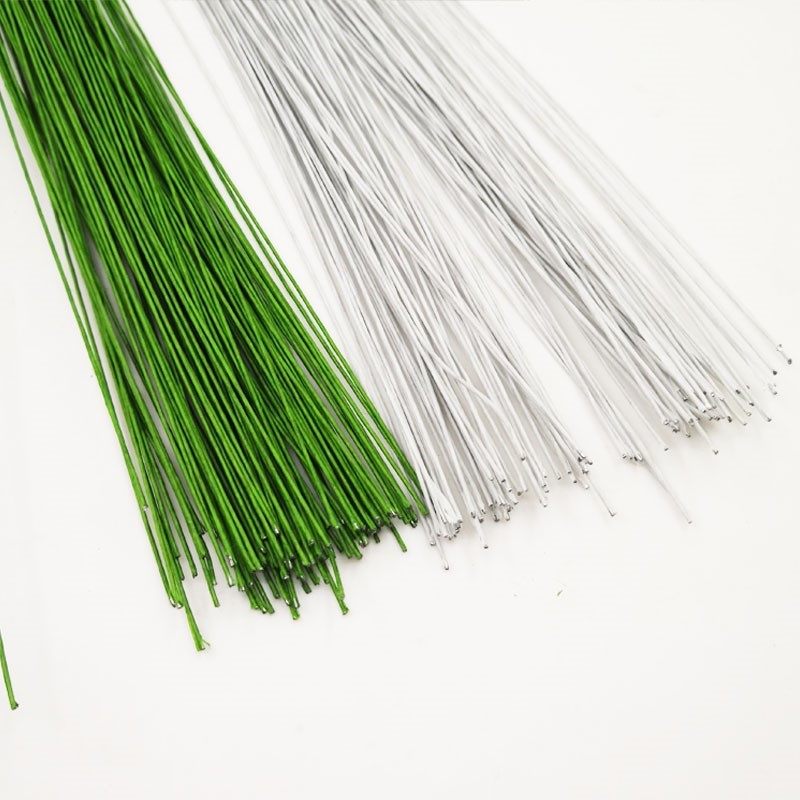 彩色花制作绿色细软折弯粗细花店丝线铁丝手工铁丝