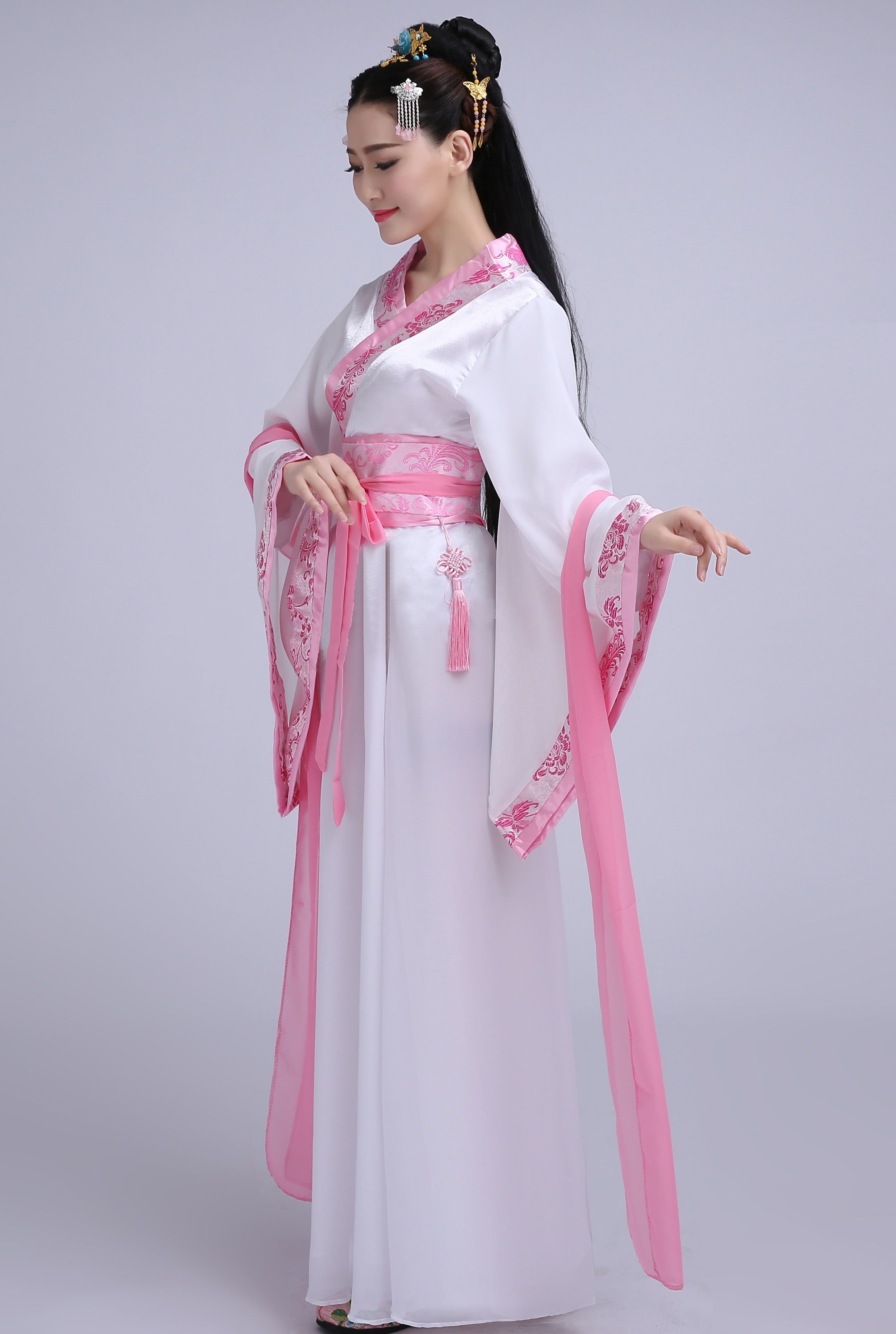 大唐古装服装戏服贵妃唐朝皇后仙女拖尾演出服民族服装