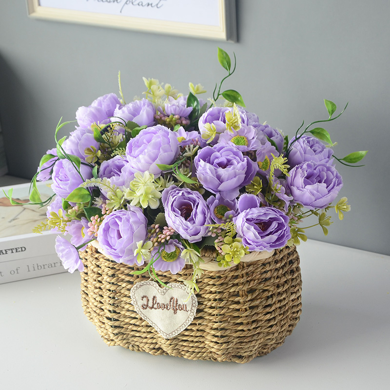 花篮花盆藤编草编摆件编织装饰客厅竹编插花花篮