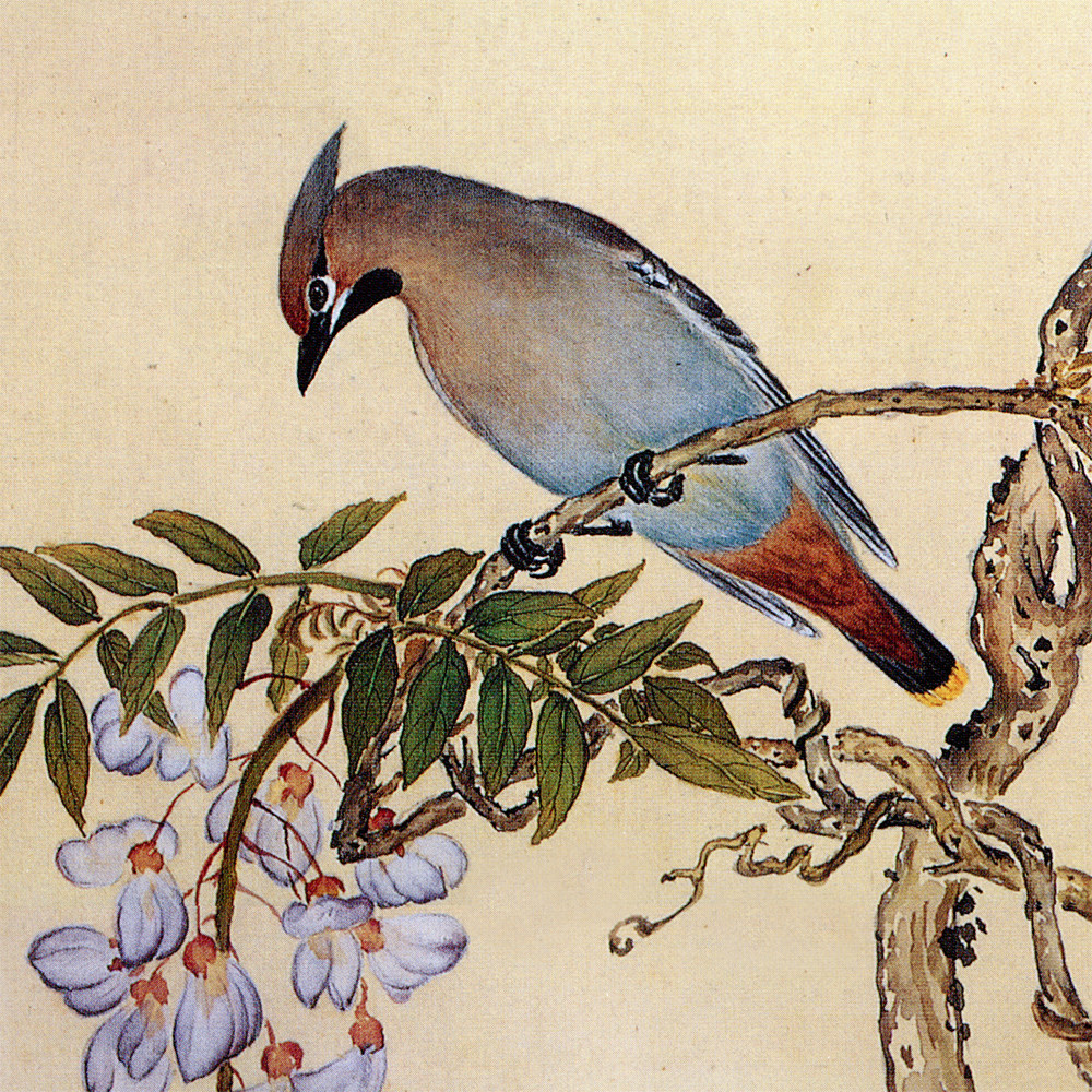 故宫鸟谱太平雀仿古画复制名人字画名家书画29x32国画