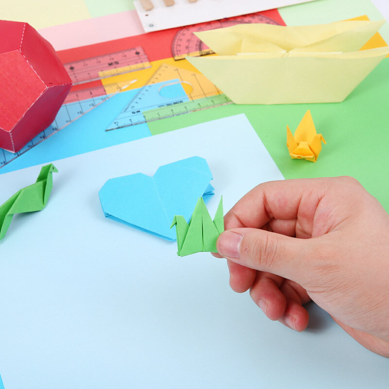 晨光a4彩色硬折纸加厚卡纸大张幼儿园a4儿童彩纸正方形学生多功能diy