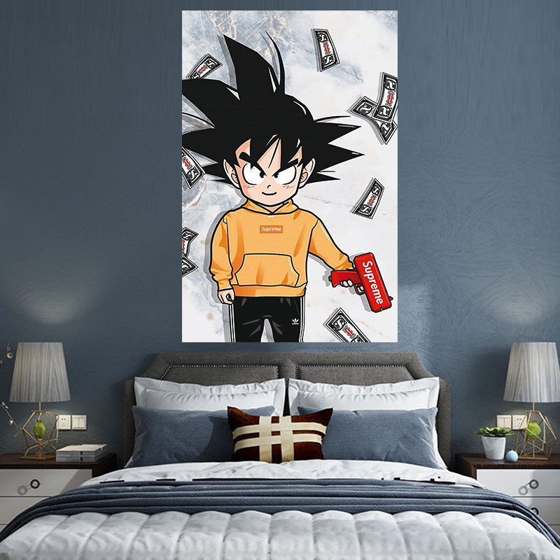 布宿舍居家装饰酒吧宿舍背景定制网红潮牌supreme悟空壁饰