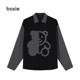 bosie tide brand shirt men's shirt long-sleeved black couple women wild loose casual 7002 bosie tide brand shirt men's shirt long-sleeved black couple women wild loose casual 7002