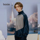 bosie retro sweater male couple female tide brand long-sleeved bottoming hit color hedging high collar loose ins autumn 1322 bosie retro sweater male couple female tide brand long-sleeved bottoming hit color hedging high collar loose ins autumn 1322