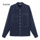 Shirt men couple female solid color casual long sleeve trend jacket spring and autumn shirt 306 Shirt men couple female solid color casual long sleeve trend jacket spring and autumn shirt 306