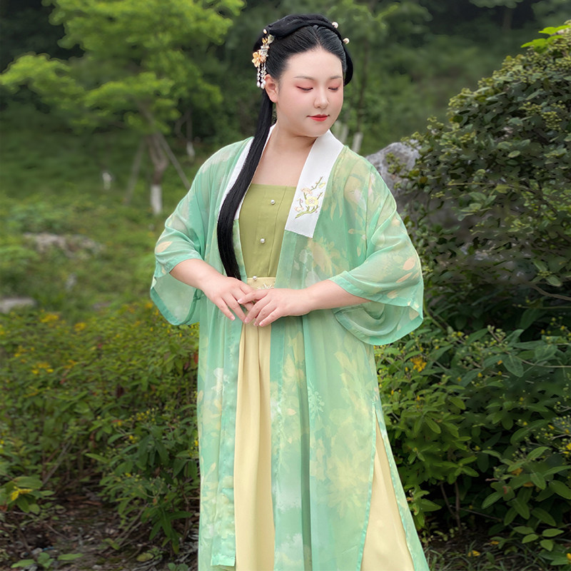 随淇创大领主明制显瘦服女码汉原创自然mm汉服