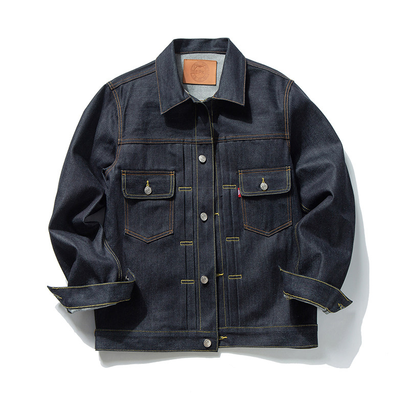 美式二代外套丹宁赤耳原色夹克牛仔复古休闲夹克