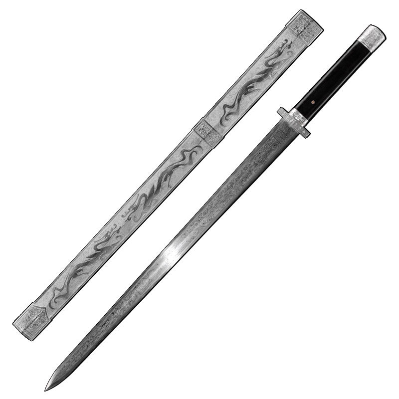 宝剑龙泉字号天赐之剑大师手工陨铁天铁剑陨石刀剑