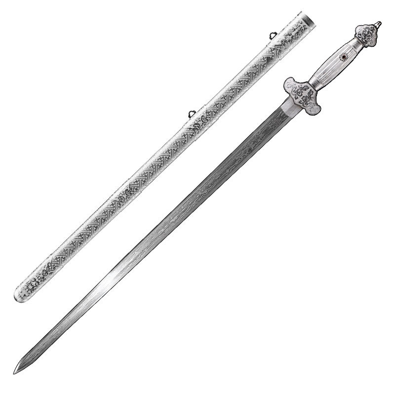 宝剑龙泉铁吉祥剑陨铁剑陨石清剑大师字号未开刀剑