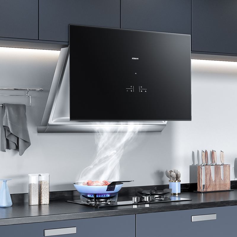 老板油烟机27x6 3757b0侧吸抽油烟机燃气灶套装烟机灶具烟灶消套装