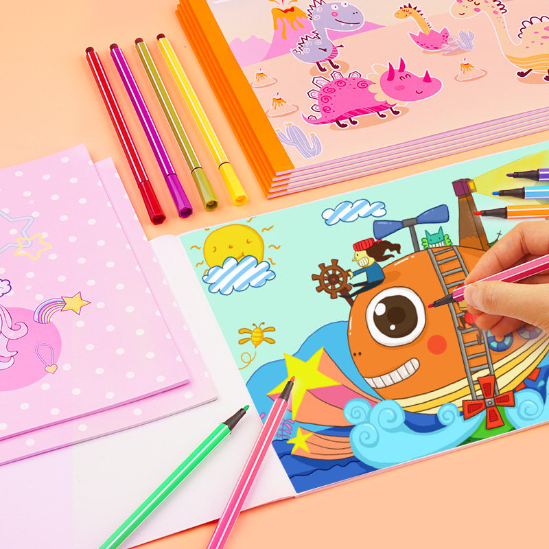 画本绘画a4涂色涂鸦绘图学生美术白纸加厚素描