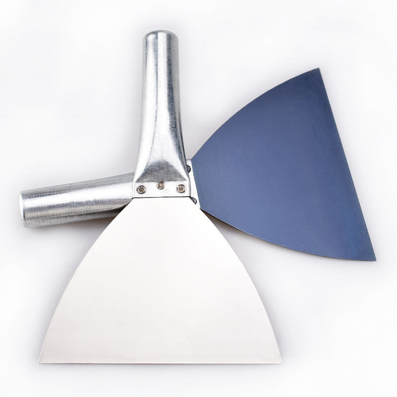 油灰加长加厚铁柄铲刀腻子批灰刀铲墙刀清洁刀蓝油灰刀