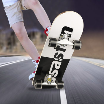 skateboard ສີ່ລໍ້ສໍາລັບຜູ້ເລີ່ມຕົ້ນ, ເດັກນ້ອຍແລະເດັກຍິງ 612 ປີ 3 ແລະສູງກວ່າ, 1015 ຜູ້ຊາຍສໍາລັບຜູ້ໃຫຍ່ double-cocked scooter ມືອາຊີບ