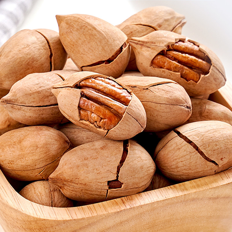 新货奶油味大颗粒碧根250g袋装坚果仁儿童孕妇长寿果