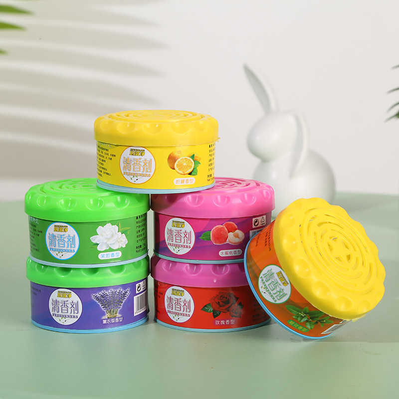固体香膏空气清新香薰汽车用品车载清香香水卧室厕所空气芳香剂
