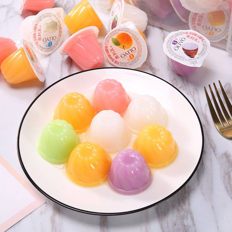 特价4斤奥利利友乳酸果冻布丁儿童休闲零食果冻