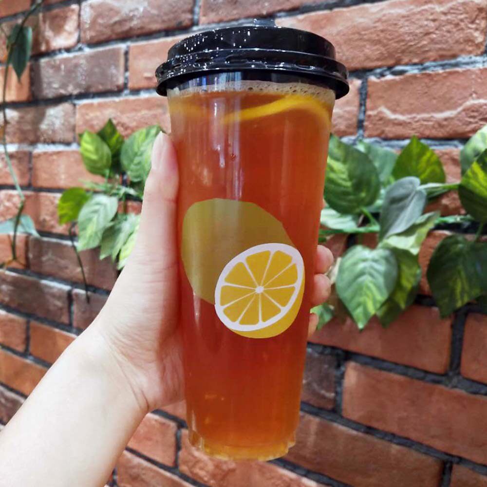 奶茶柠檬水杯子一次性700毫升塑料杯烧仙草网红饮料绿豆汤打包杯