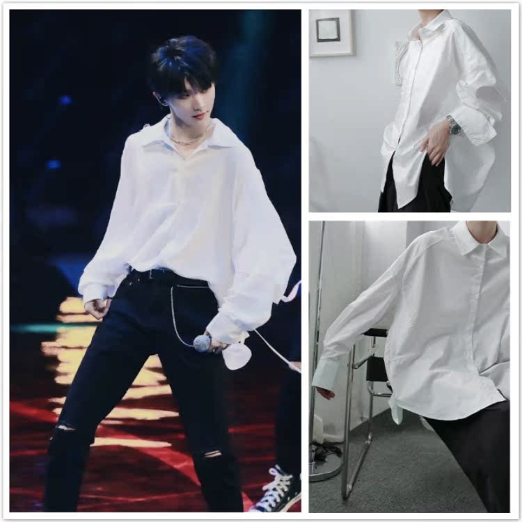 tnt时代少年团同款衣服丁程鑫宋亚轩马嘉祺衬衫小众衬衫