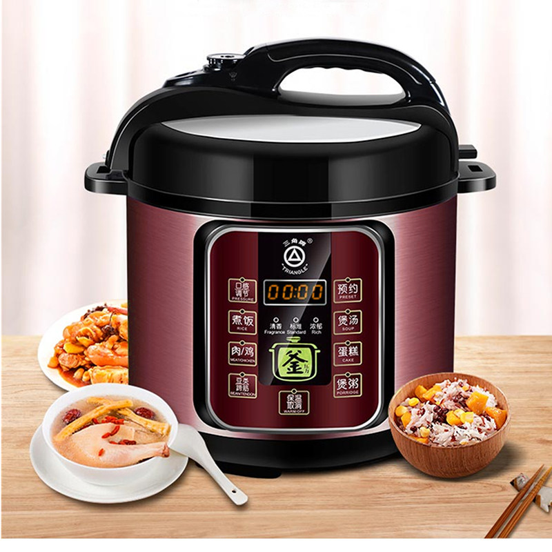 三角牌电压压力锅4升5l6l智能电饭煲多功能高压锅全自动电压力锅