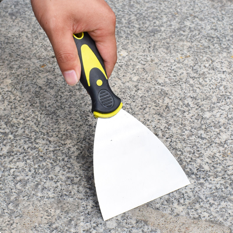 铲刀油灰泥灰清洁刀木柄4寸刮刀抹灰不锈钢铲墙刀油灰刀