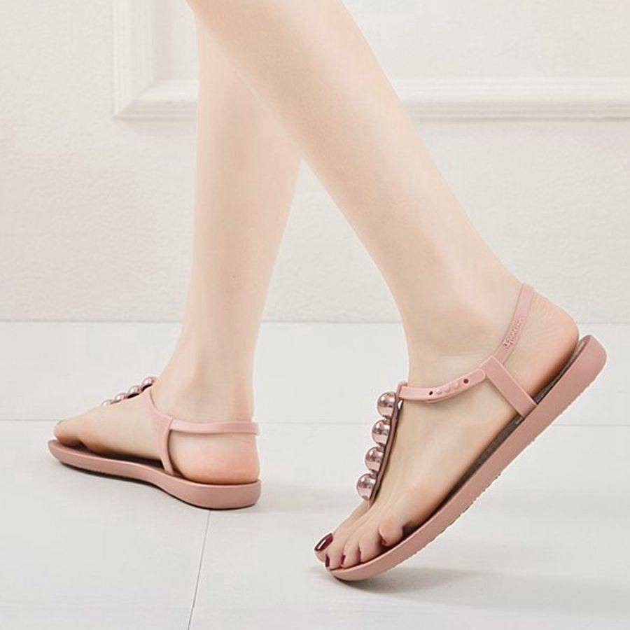 2021年夏季巴西正品果冻鞋人字夹趾凉鞋女外穿夹脚一字带凉鞋